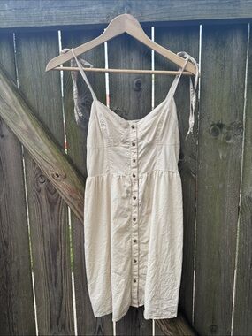 aerie tank asymmetric midi dress | Dresses | Nwt Aerie Size Xl dyed cotton poplin